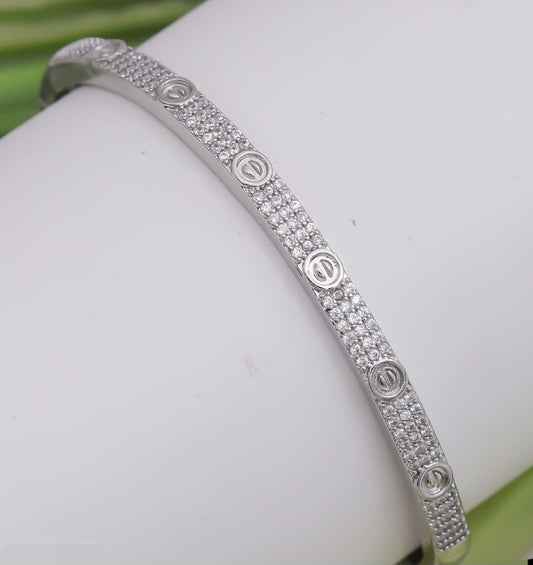 Rhodium Band Kada - eNJay Jewels 