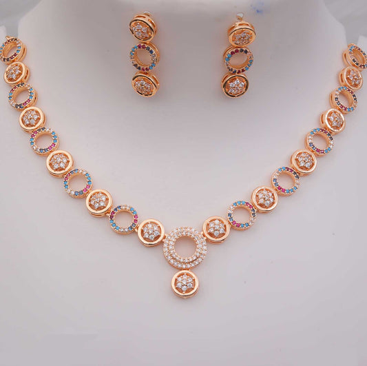 Radiant Embrace Multi-Stone Necklace - eNJay Jewels 