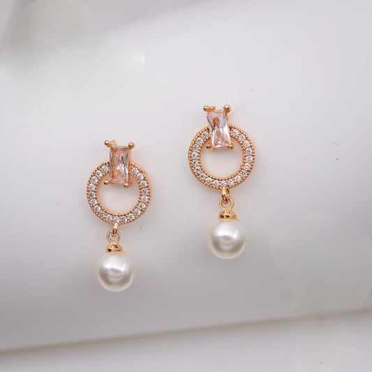 Eternal Loop & Pearl Earrings - eNJay Jewels 