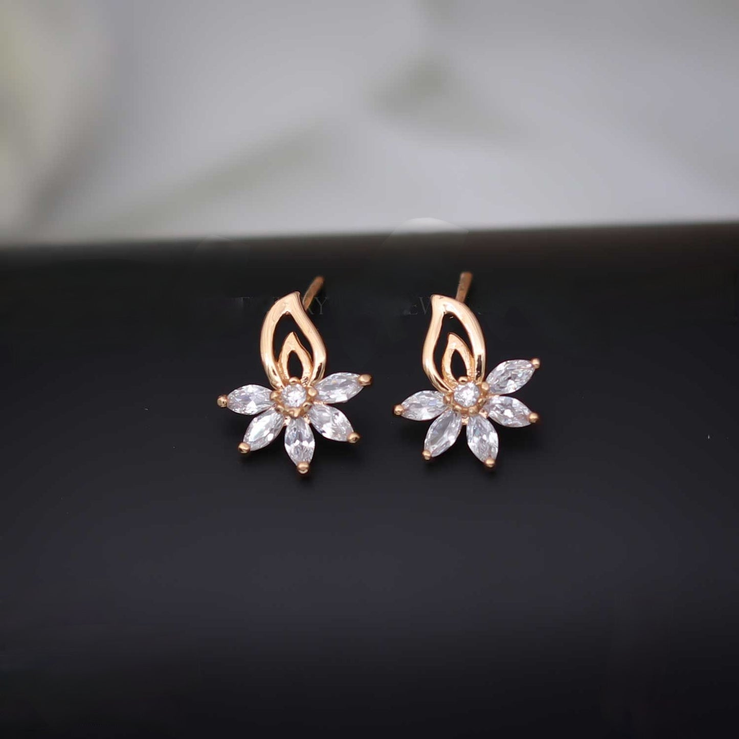 Flourish Five Petal Earrings - eNJay Jewels 