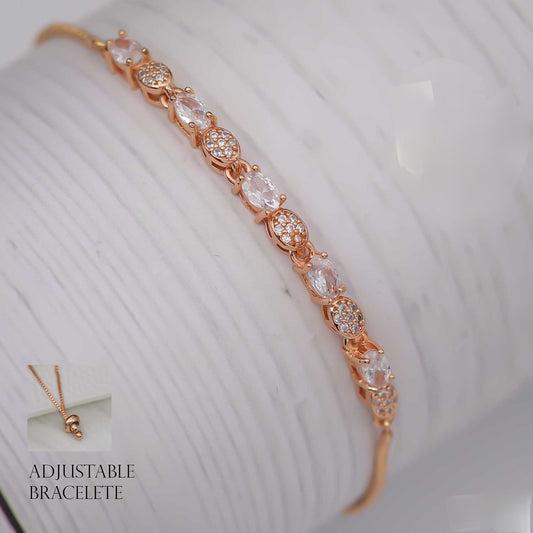 Glimmer Stone Chain Bracelet - eNJay Jewels 