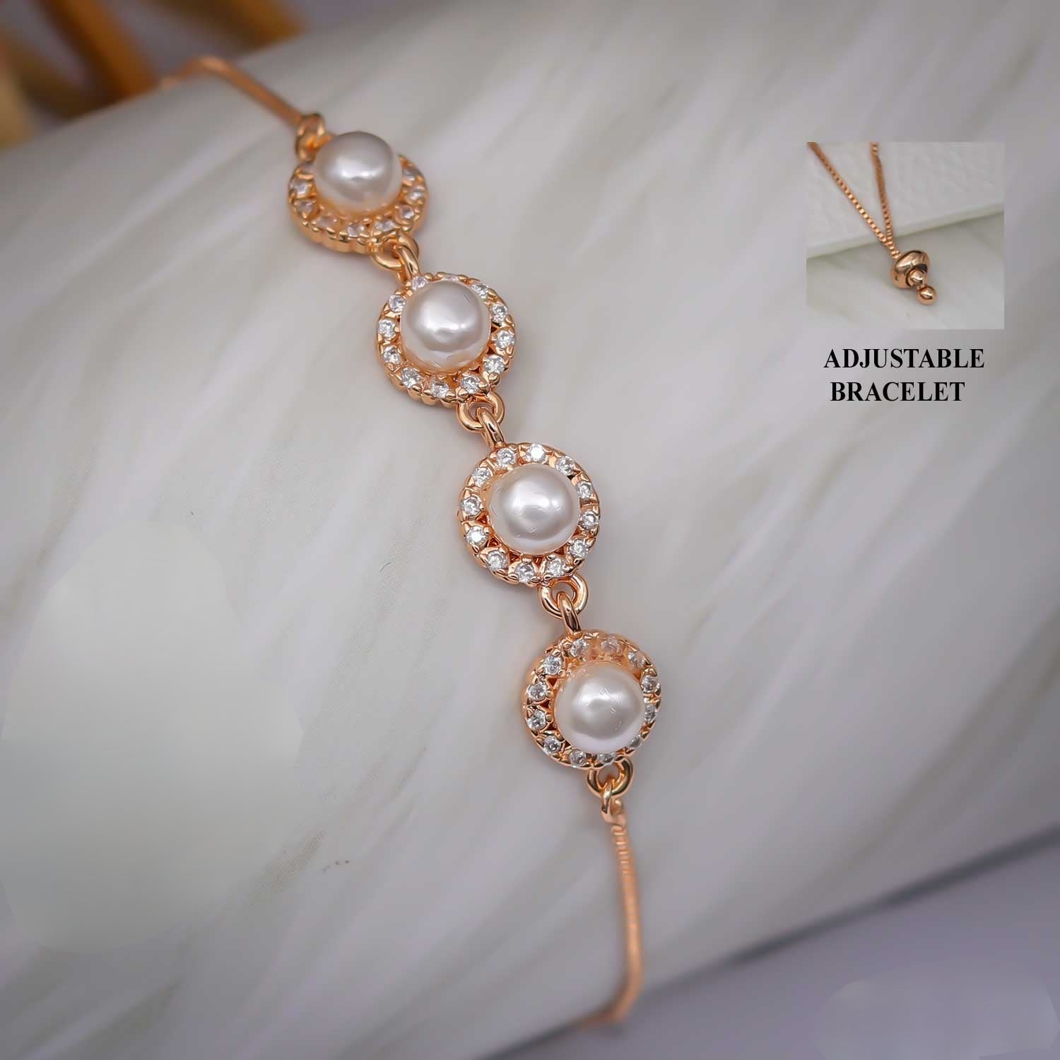 PearlFlex Adjustable Bracelet - eNJay Jewels 