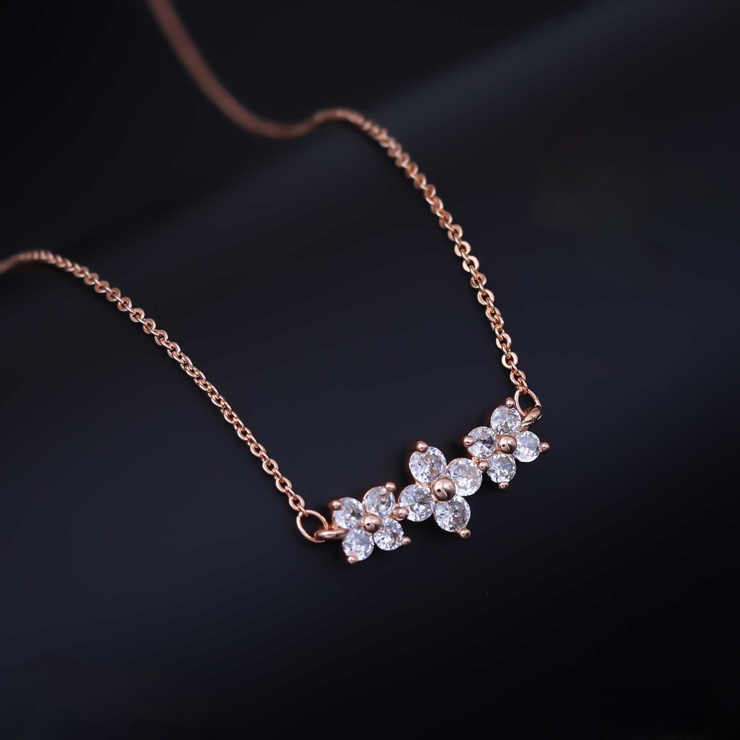 FloralTrio Radiance Chain - eNJay Jewels 