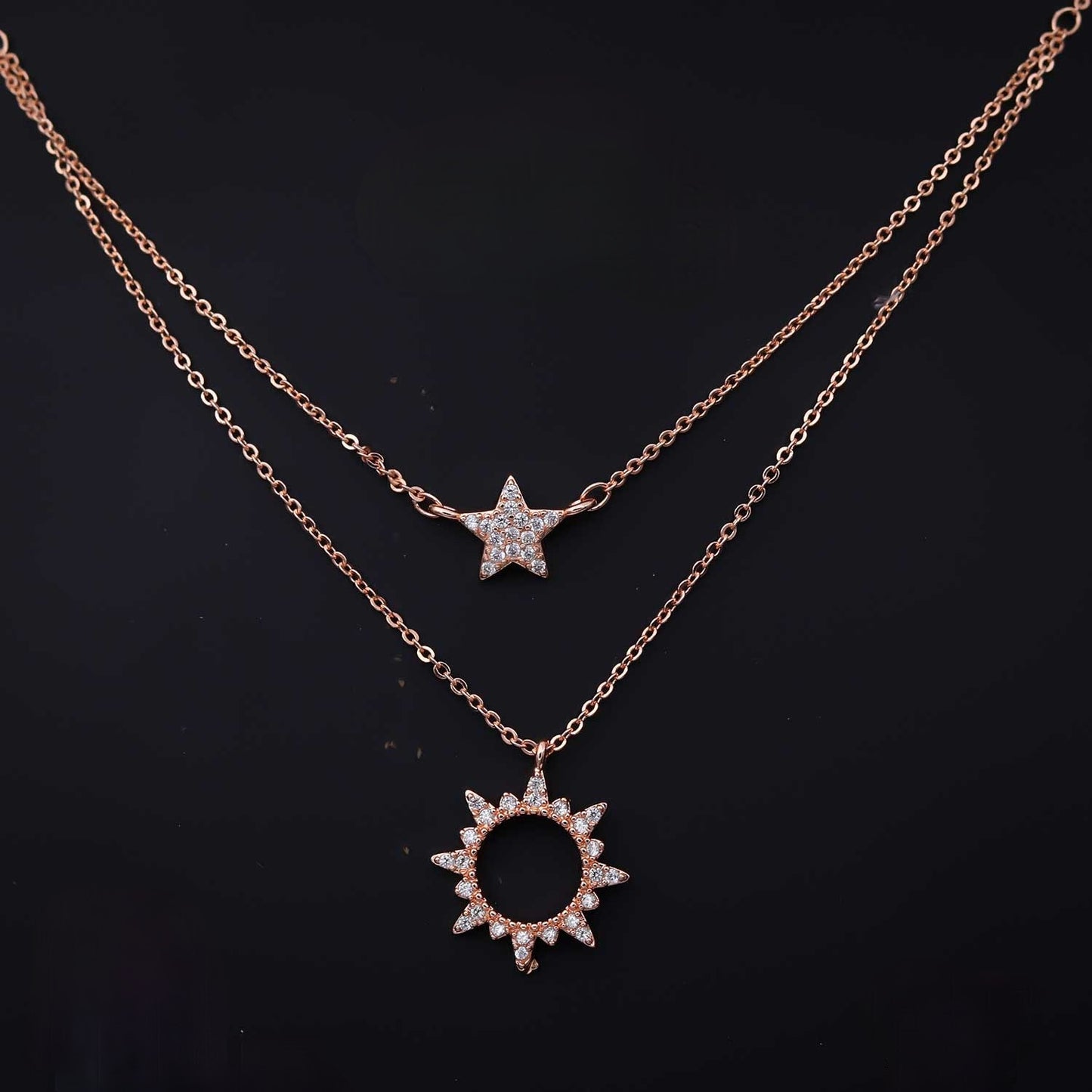 Golden Star & Sun Chain - eNJay Jewels 