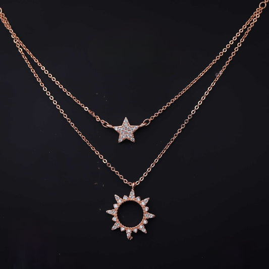 Golden Star & Sun Chain - eNJay Jewels 