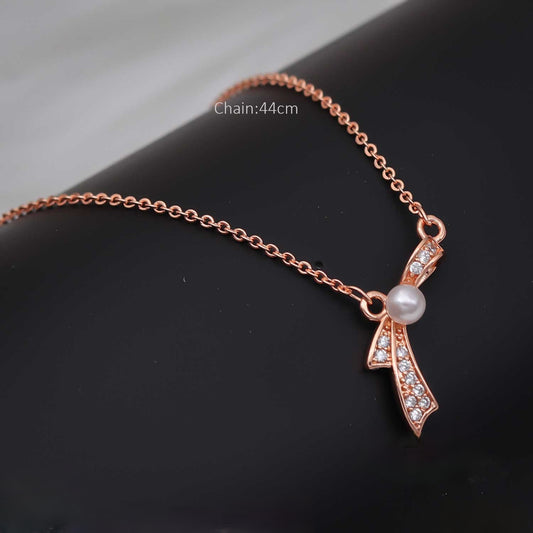 PearlKnot Bow Chain - eNJay Jewels 